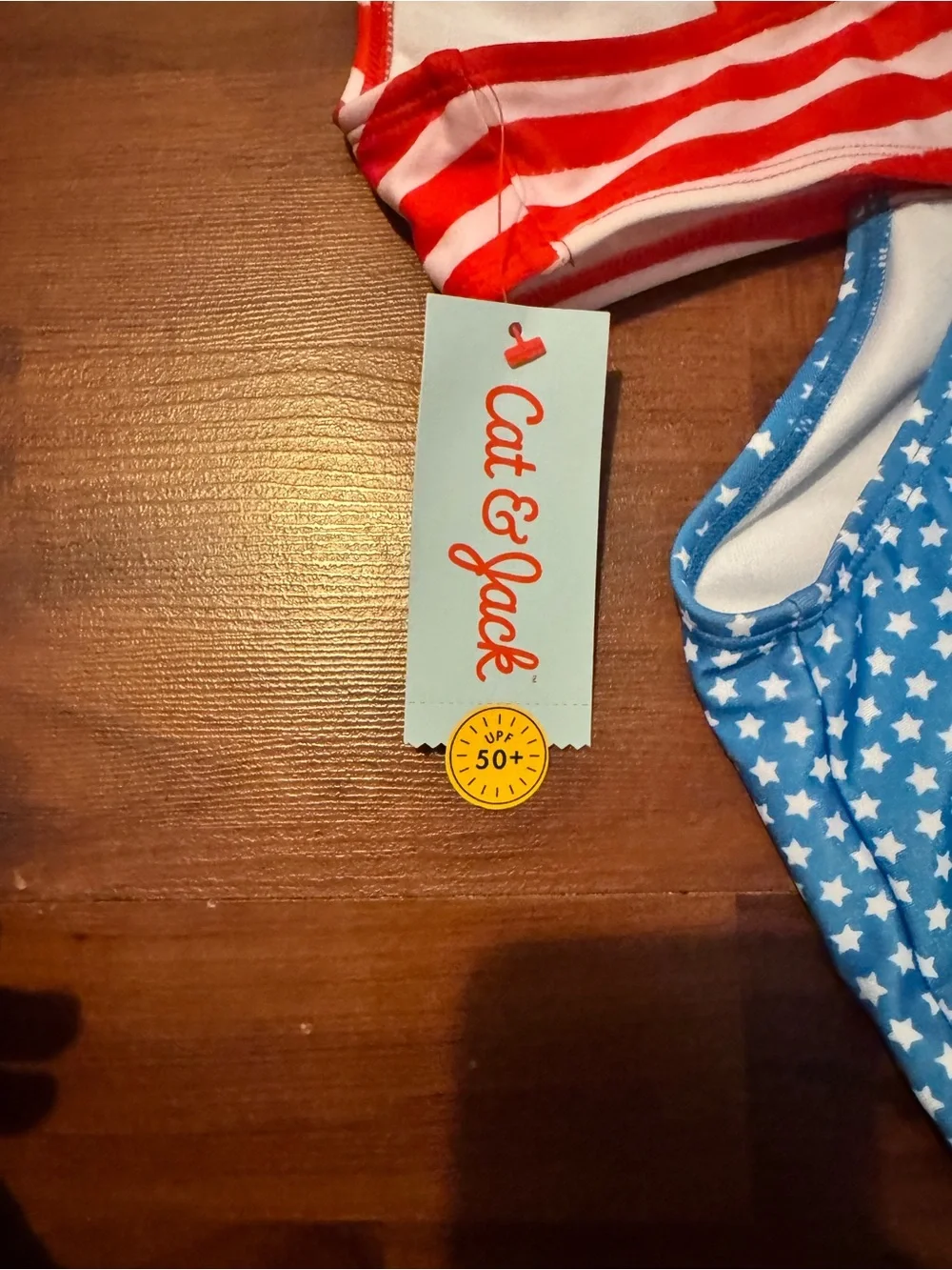 Kids Red & Blue Star Stripe One-Piece Swimsuit - Brand: Cat & Jack